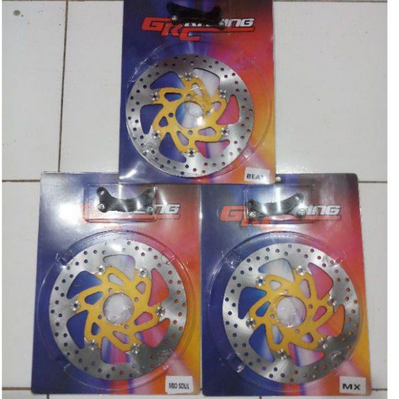 PIRINGAN CAKRAM DISC FLOATING CNC 267mm plus breket MX MIO SOUL BEAT MODEL YAMAHA