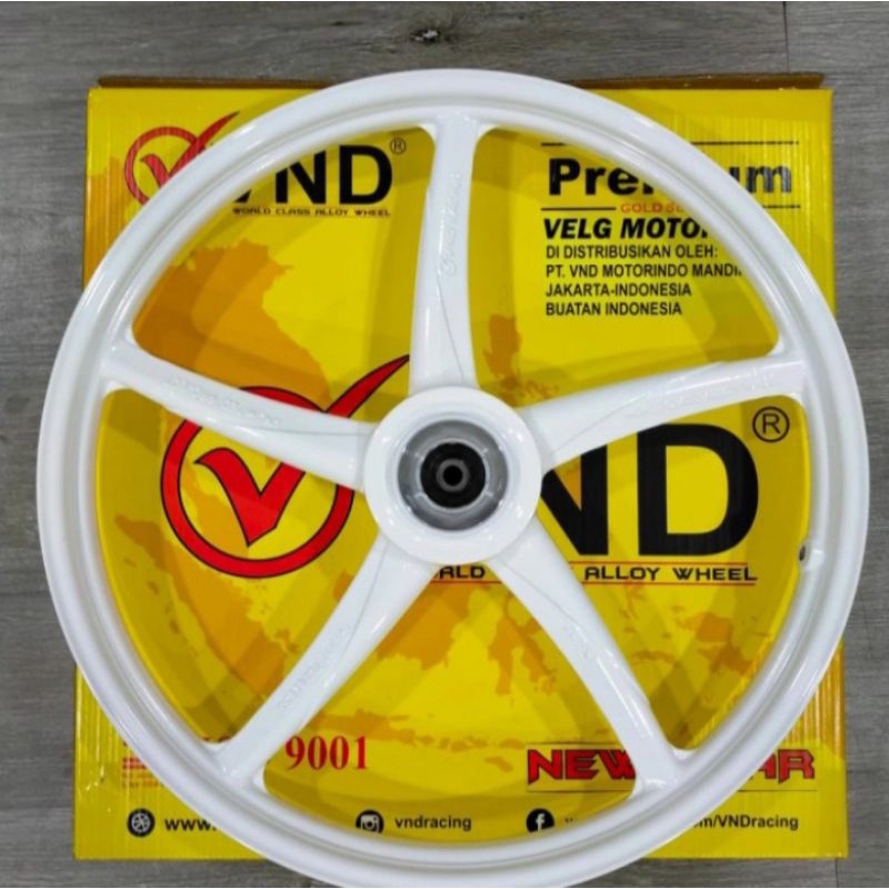 velg racing depan merek vnd Yamaha Mio ukuran 120 ring 17