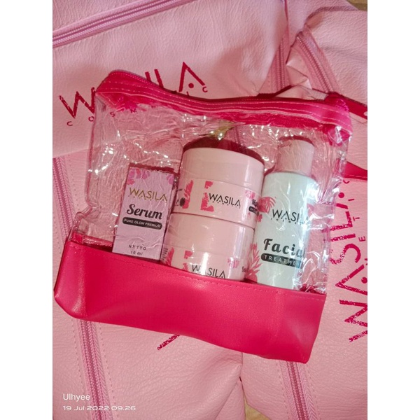 wa beauty premium pink komplit dengan gold gel