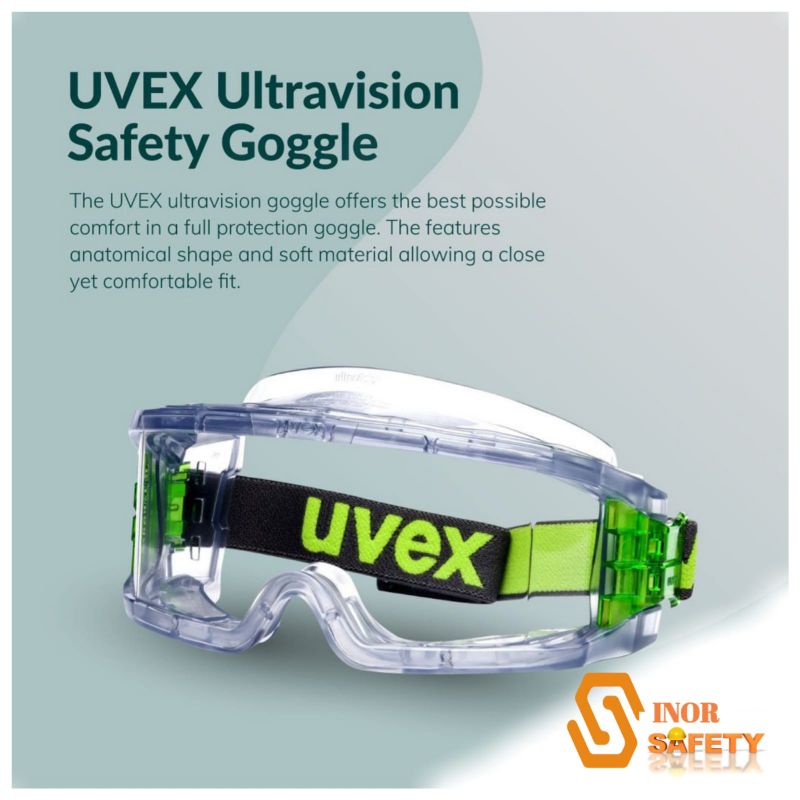 Original Jerman Kacamata UVEX Ultravision 9301906 ANTIFOG ELASTIS