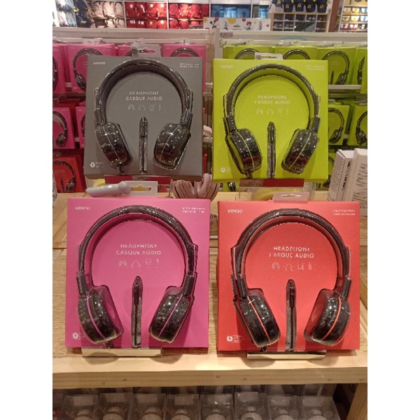 MINISO FOLDABLE HEADPHONE lipat Headset headphone belajar online