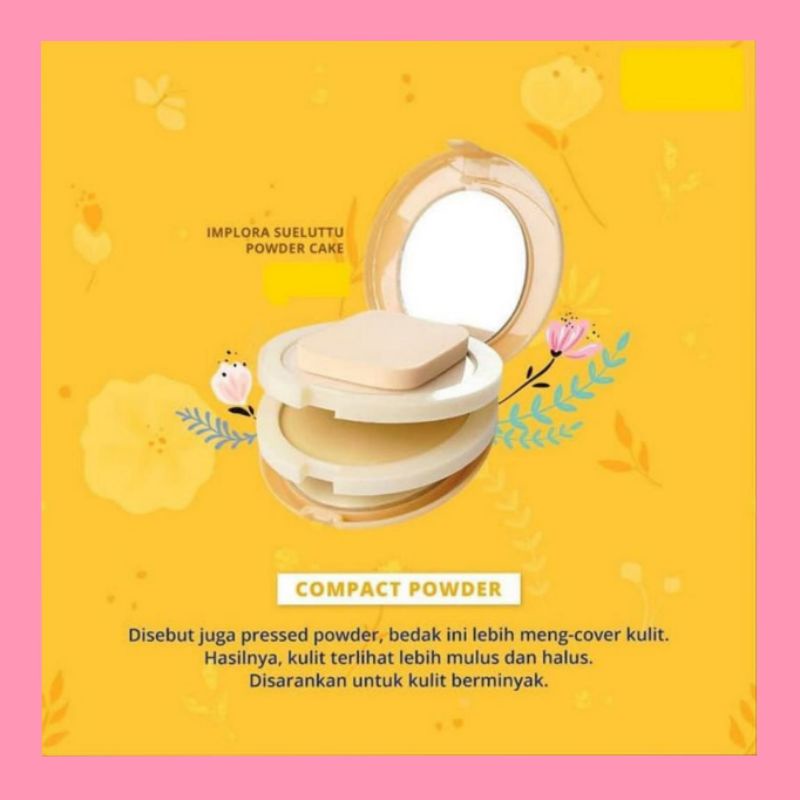 (320) IMPLORA Bedak Suelutte Compact Powder Two Way Cake 3in1