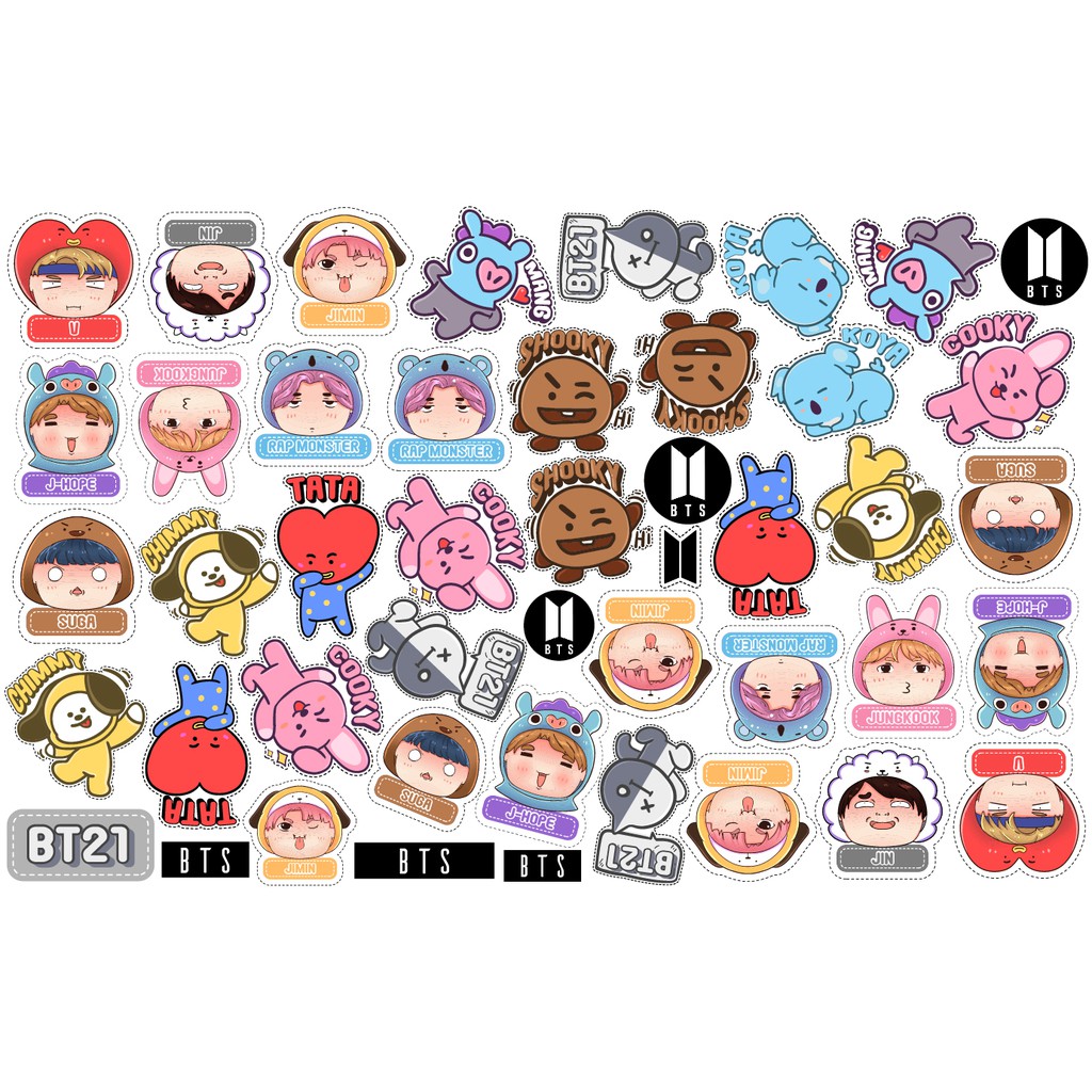 

Sticker Aeshtetic / Stiker estetik / Stiker Laptop / Stiker Motor / Stiker BT21