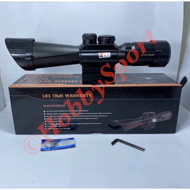 Telescope Teropong Laser Scope M8 LS3.5-10x40E Teleskop Tele