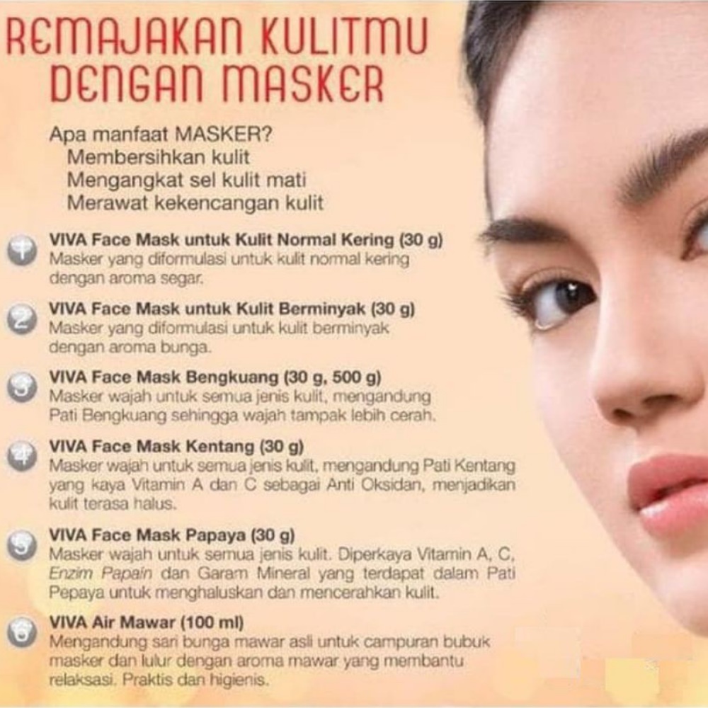 Viva Face Mask | Masker Wajah 30gr