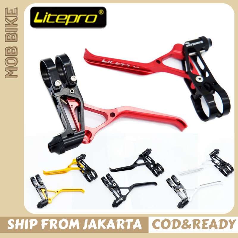 Litepro tuas lipat rem ultra-ringan 60g untuk sepeda lipat MTB sepeda gunung tuas rem kompatibel