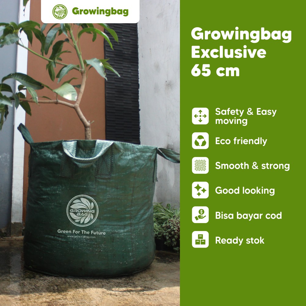 Growing Bag Planter Bag Polybag Pot Grow Garden Tabulampot Kantong Semai Tanaman Buah Bibit Benih St