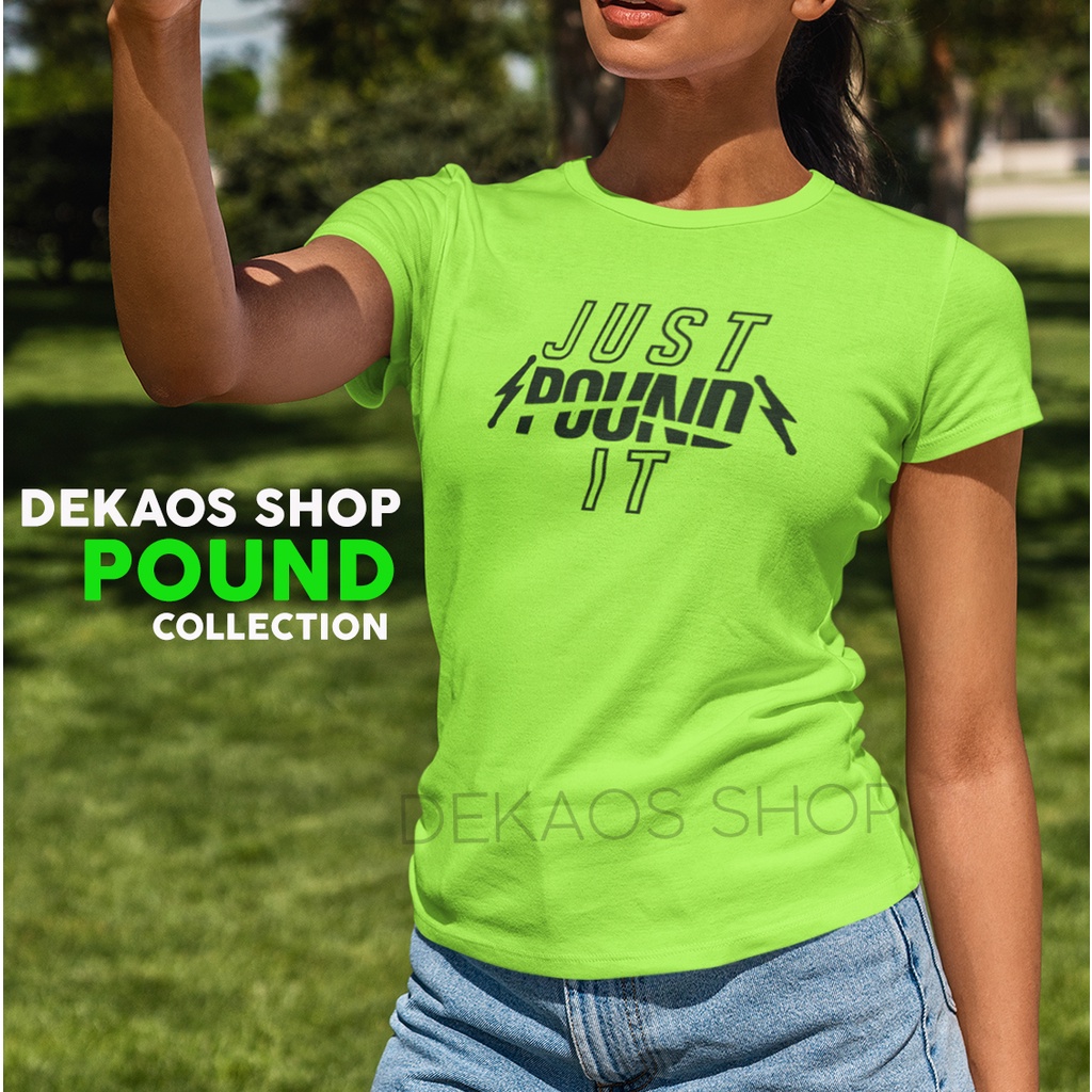 KAOS SENAM POUND FIT POUNDFIT BAJU ATASAN POUND/ KAOS OLAHRAGA WANITA / KAOS FITNES / DEKAOS 1036