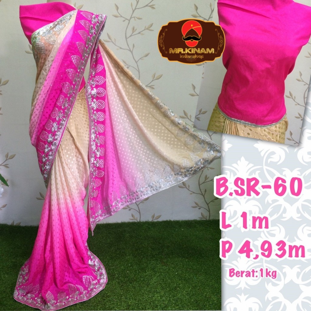 SAREE INDIA [B.SR-6064] | KAIN SAREE INDIA | SAREE LILIT INDIA | BAJU INDIA