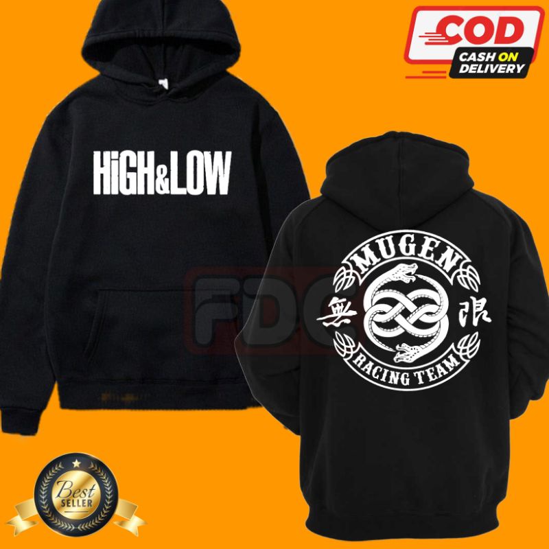 HOODIE HIGH AND LOW MUGEN RACING TEAM PRIA DAN WANITA
