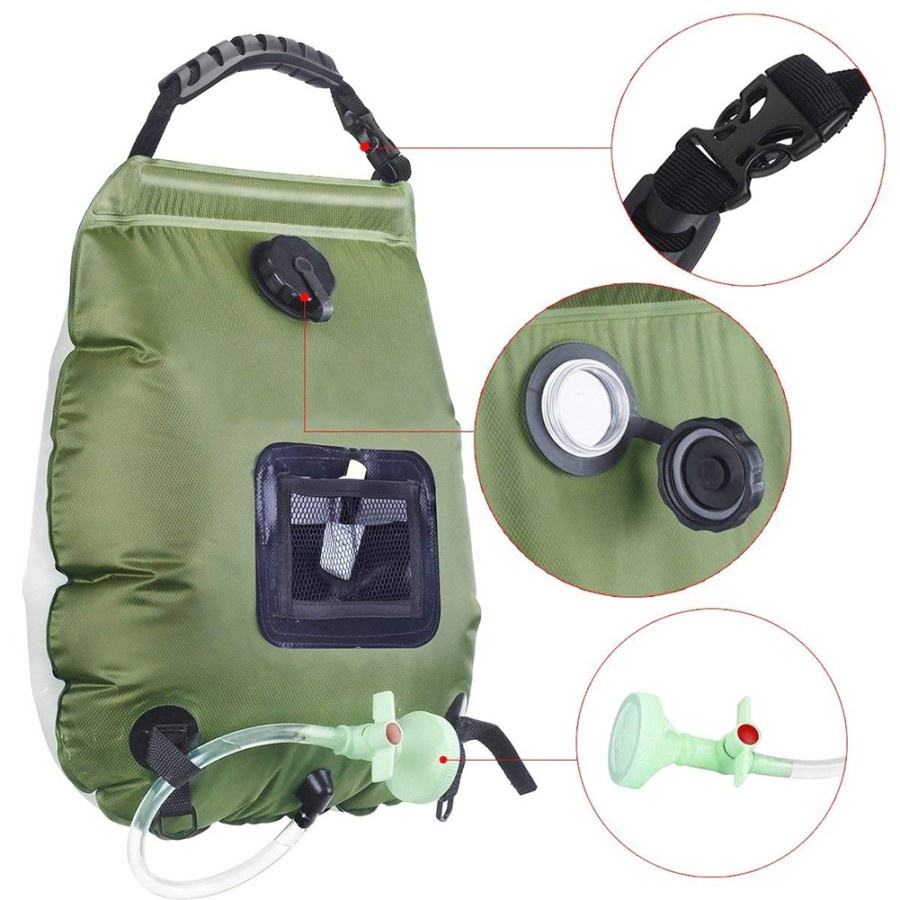 Kantong Air Shower Portable Camping Water Storage 20 Liter - SG-01 - Green