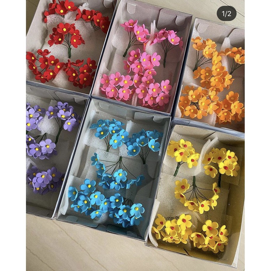 

Gumpaste hiasan kue tart - bunga DFR 01