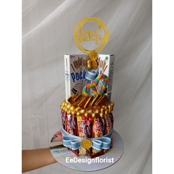 

Ready Buket Snack ,Snack tower free packing box dan kartu ucapan