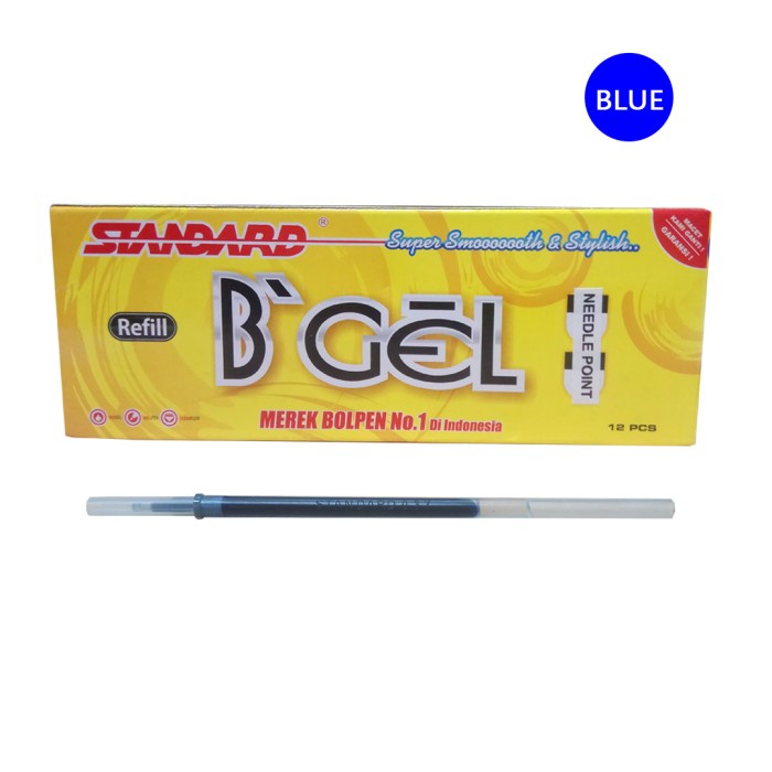 

STANDARD PEN REFILL NEEDLE POINT 0.5 ISI 12 PCS - Biru promo