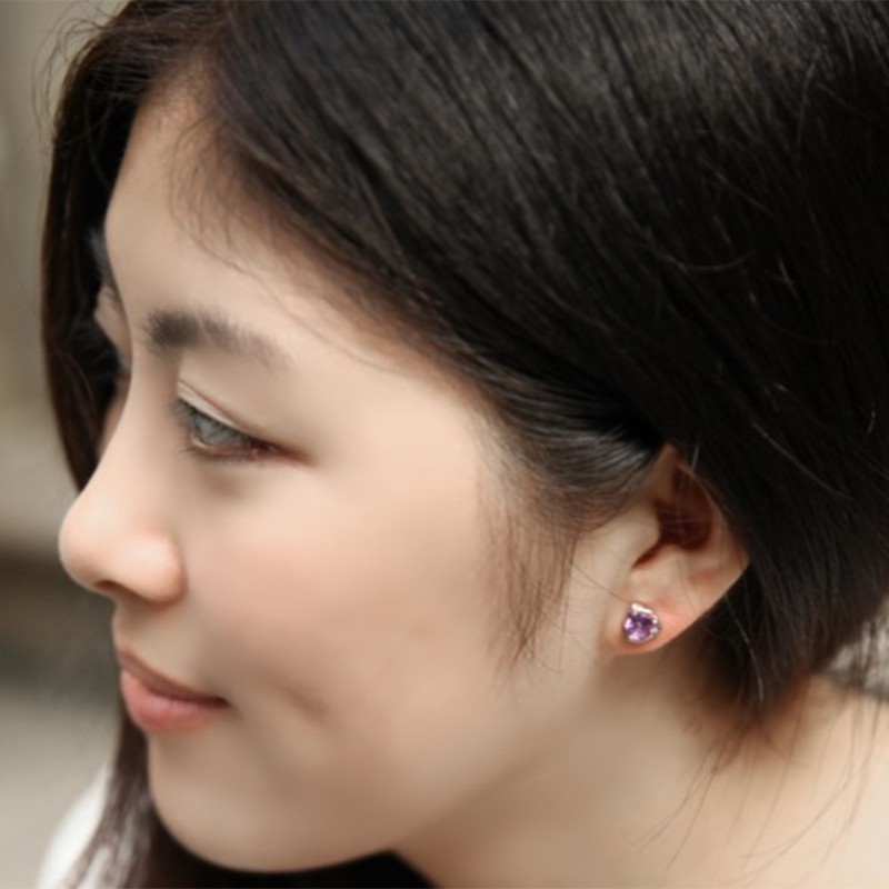 925 anting perak sterling anting-anting wanita dengan perhiasan fashion berlian