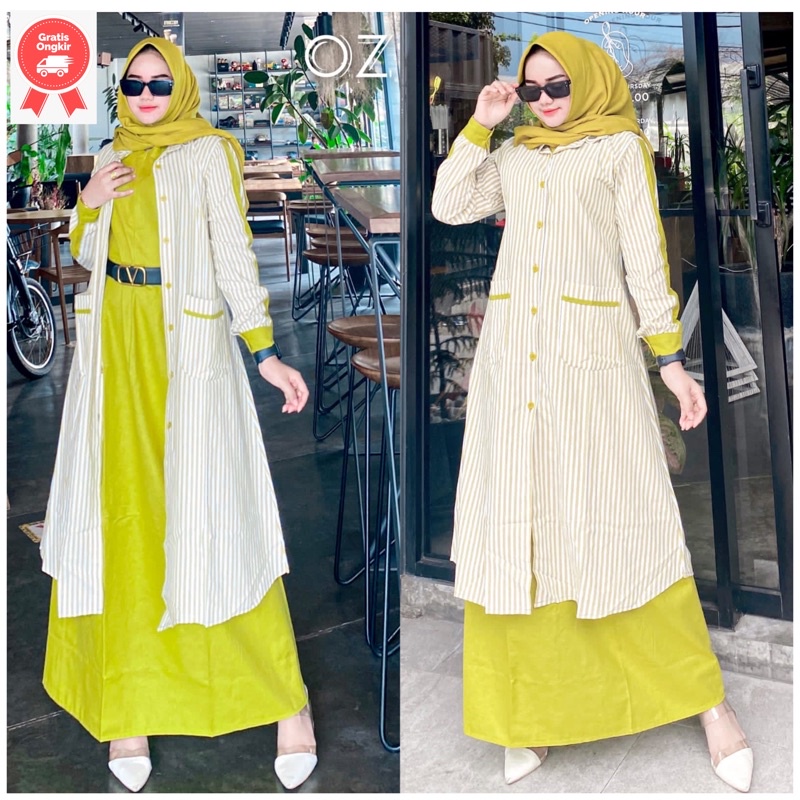 gamis rompi new oz/gamis new oz/new oz/dress new oz/dress mza/gamis mza/set mza/mza  FS Bangkok