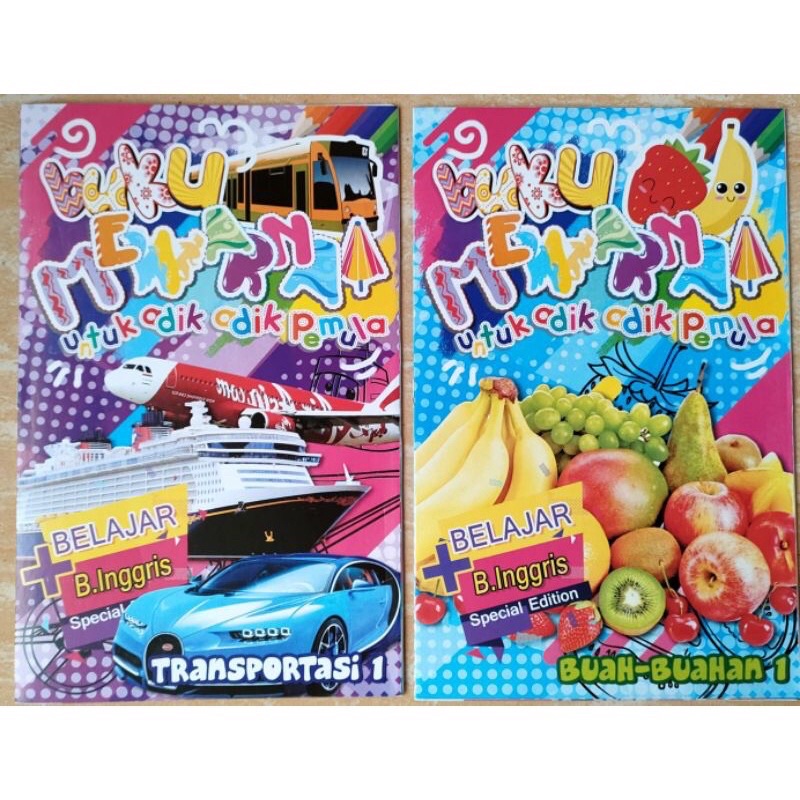 

Buku Mewarnai Dan Belajar Bahasa Inggris Untuk Usia PAUD Dan TK