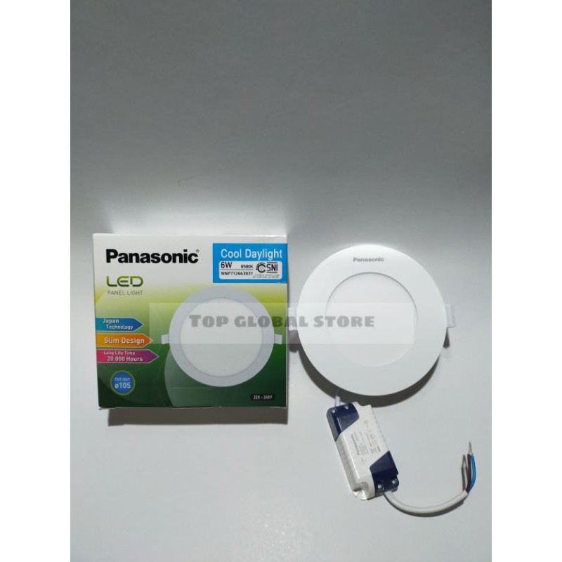 LED DOWNLIGHT PANEL 6W 6 W 6WATT 6 WATT PANASONIC BULAT