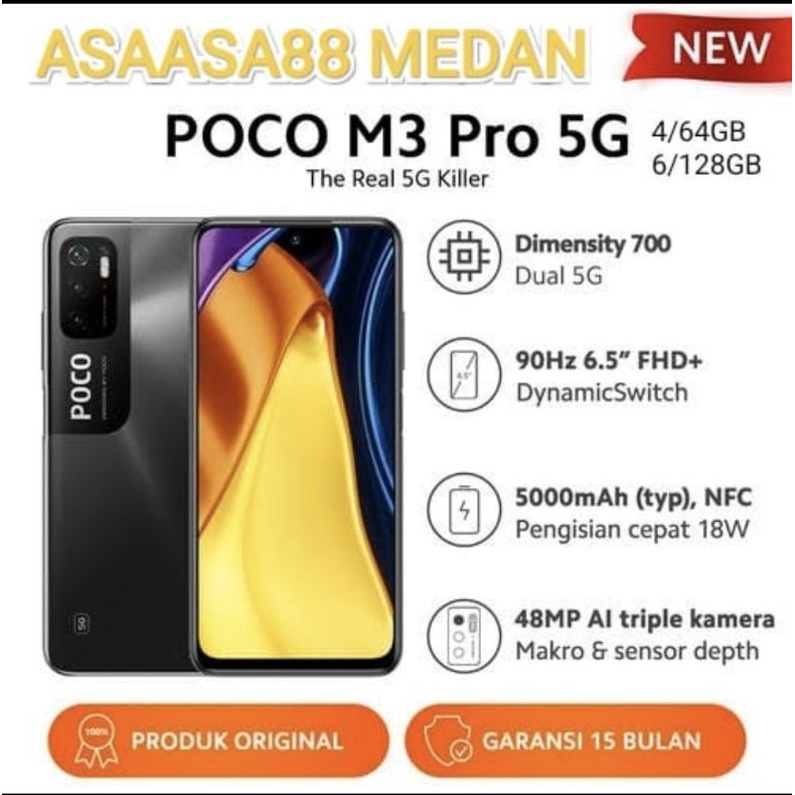 POCO M3 PRO 6/128 GB GARANSI RESMI