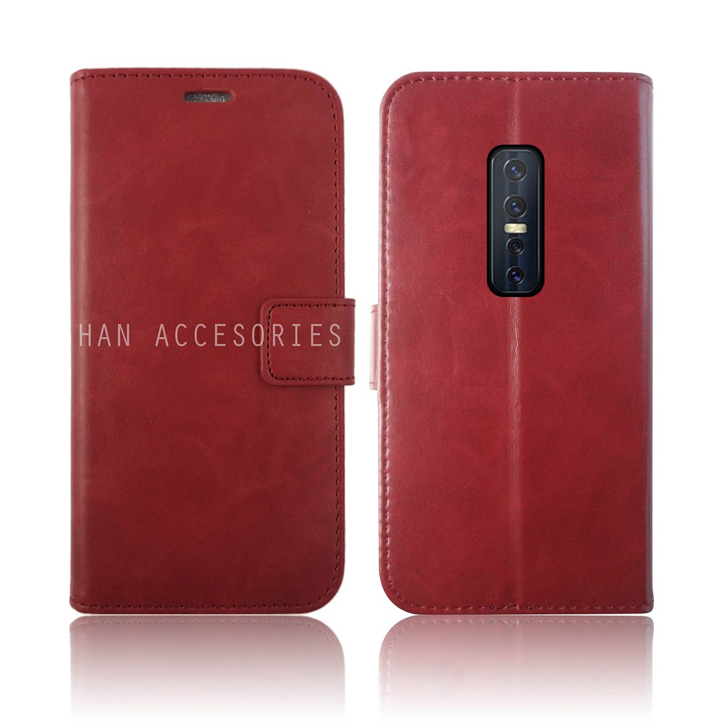 VIVO V17 PRO Original Fashion Selular Flip Leather Case - Flip Cover