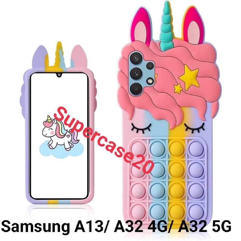 Samsung A13 A32 5G Kesing Hp Pop It Unicorn Softcase Warna Warni Pilihan Terbaik Phone Case Unicorn