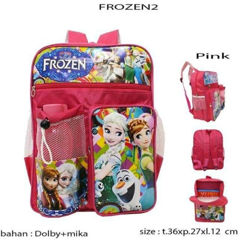 Tas ransel anak sekolah TK / SD ransel anak karakter kartun / free botol minum