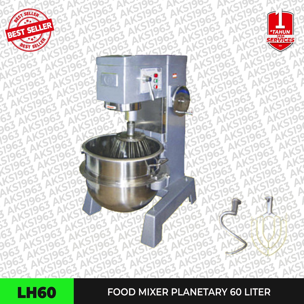 Planetary Mixer 60 Liter Dough Mixer Pengaduk Adonan Roti LH60