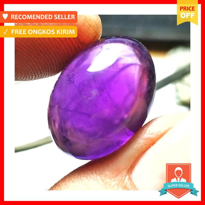 BATU AKIK KECUBUNG UNGU TERONG