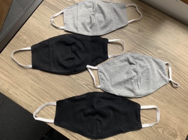 Masker Kain 3 Lapis Selip Tissue Filter Jadi 4 Lapis 4ply Face Mask Katun Anti Debu Cotton Mask