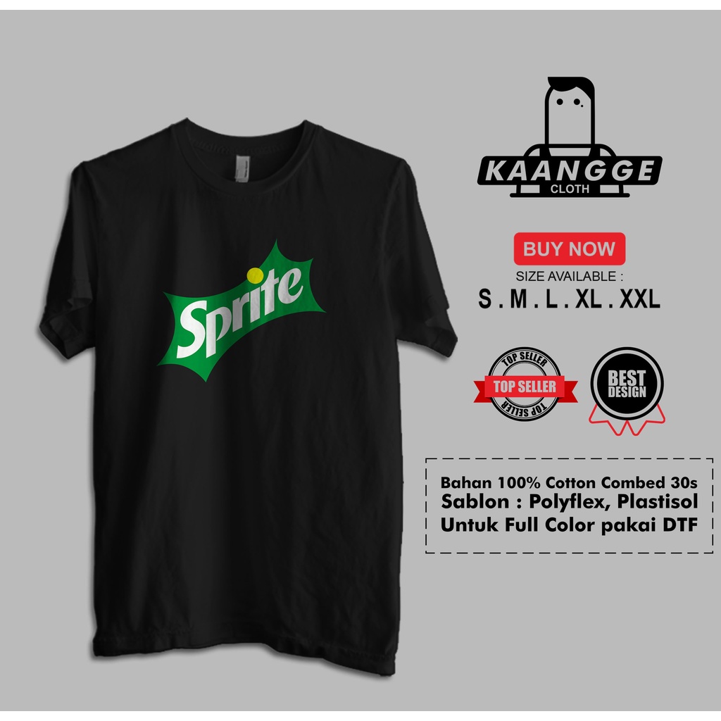 Kaos Sprite Logo Baju Perusahaan