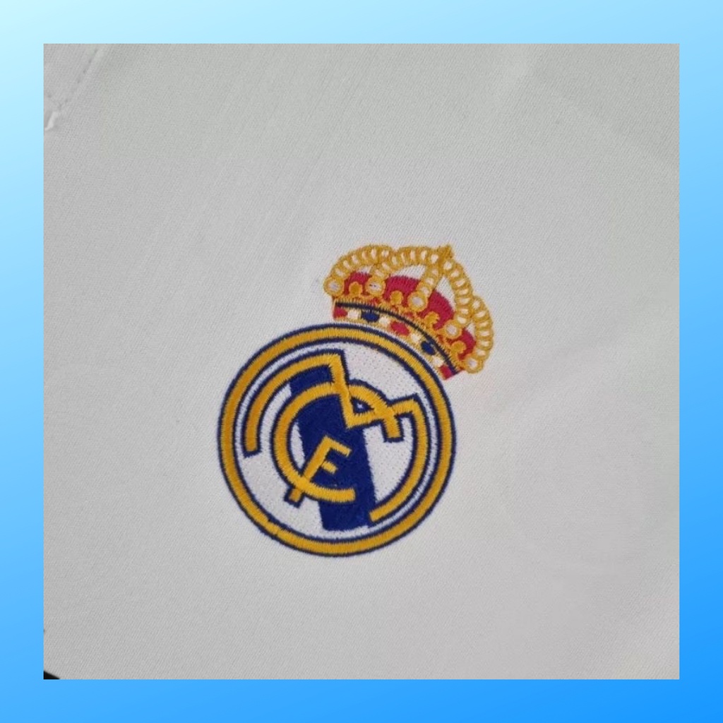 jersey futsal pria kaos sepak bola club baju real madrid home atasan grade ori wanita dewasa t-shirt seragam print custom jersy outfit klub olahraga kostum jarsey soccer pakaian oblong sports suit apparel putih polos