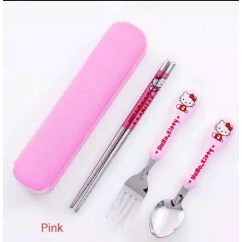 SET SENDOK MAKAN ANAK KARAKTER (sendok,garpu,sumpit)