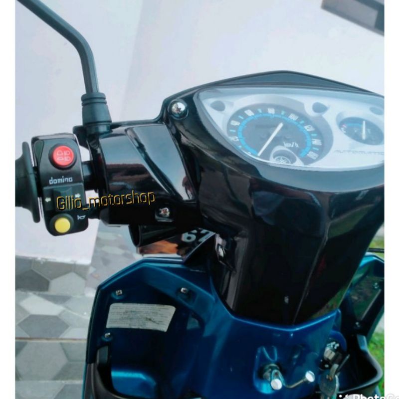 Saklar Kiri Domino Sen Klakson lampu jauh dekat 3 tombol Domino Thailand Import Universal Motor