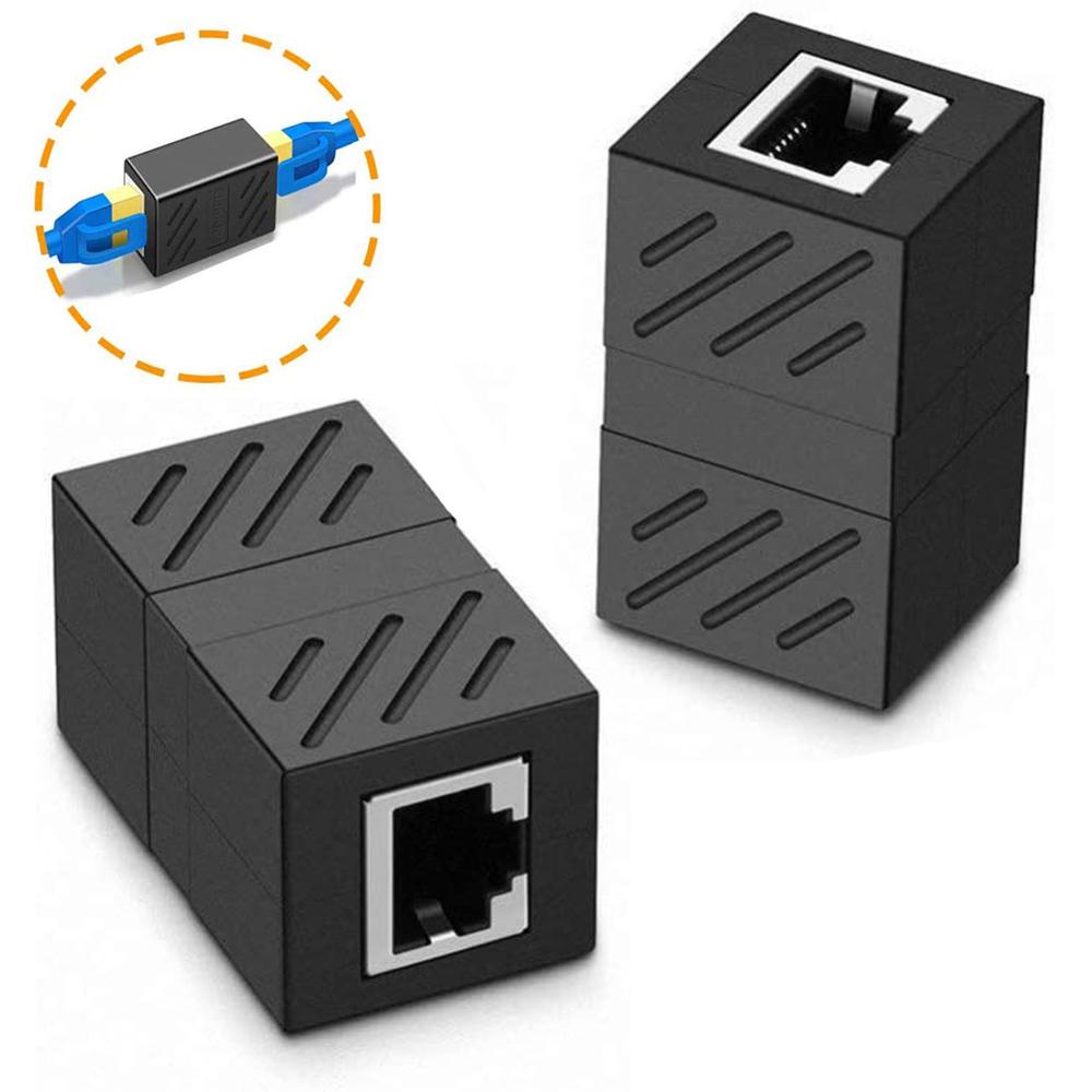 Nanas 1per5pak RJ45 Coupler Kualitas Tinggi Plug And Play Female to Female Adapter Konektor LAN 8P8C