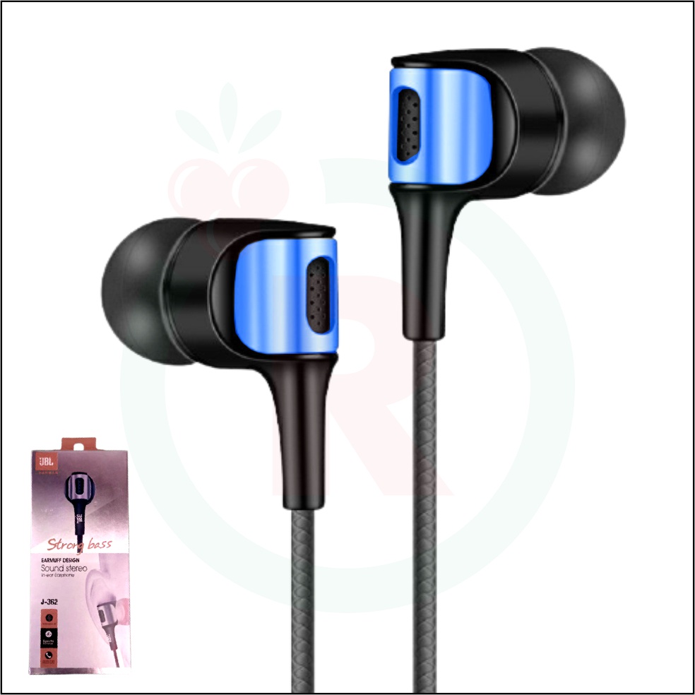 Earphone JBL 362 stereo bass music telfon headset mic