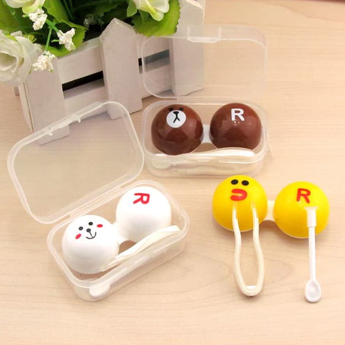 Tempat Softlens Line Tsum Tsum RANDOM / Kotak Softlens Lenscase Lucu