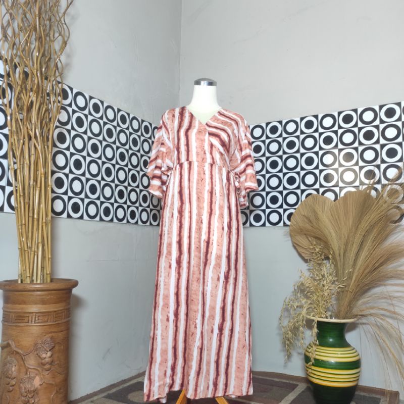 BESTSELLER DASTER KIMONO LENGAN LONCENG RAYON PREMIUM LD 120 PB 125 BUSUI FRIENDLY-Motif 13