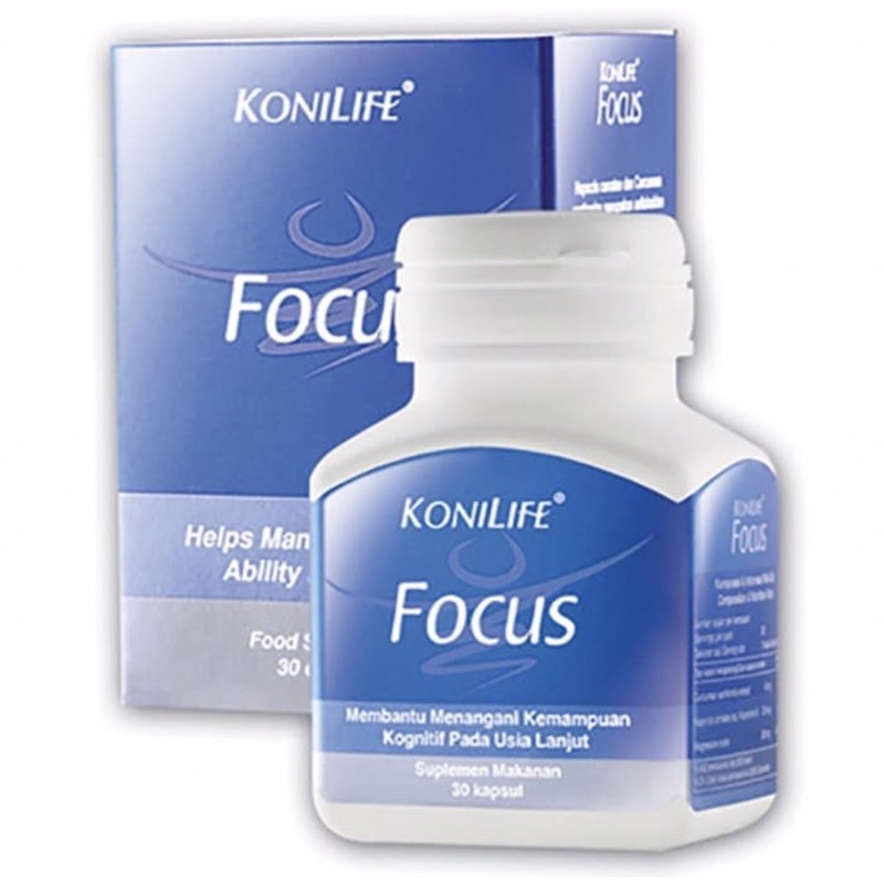 Konilife focus 30 kapsul ( suplemen meningkatkan daya ingat lansia )