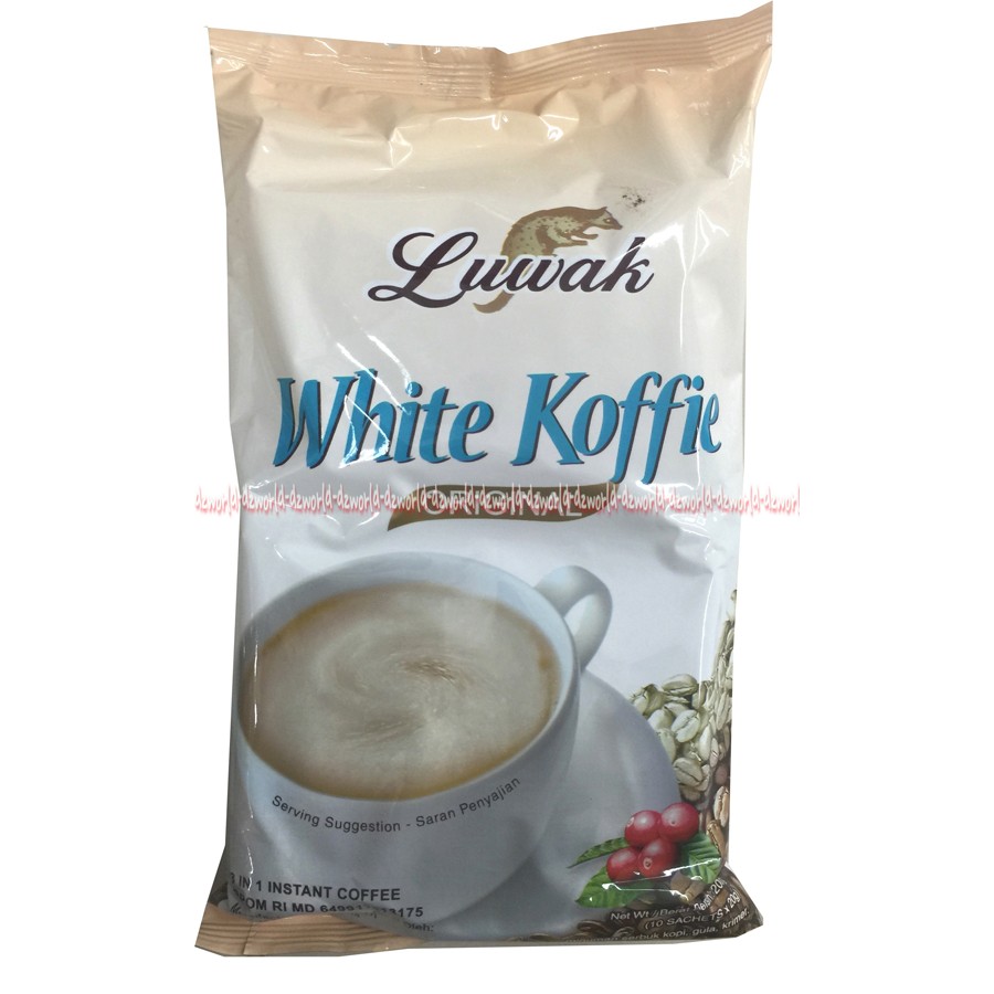 White Koffie Luwak 3in1 Kopi Luwak White Kopi 10sachet