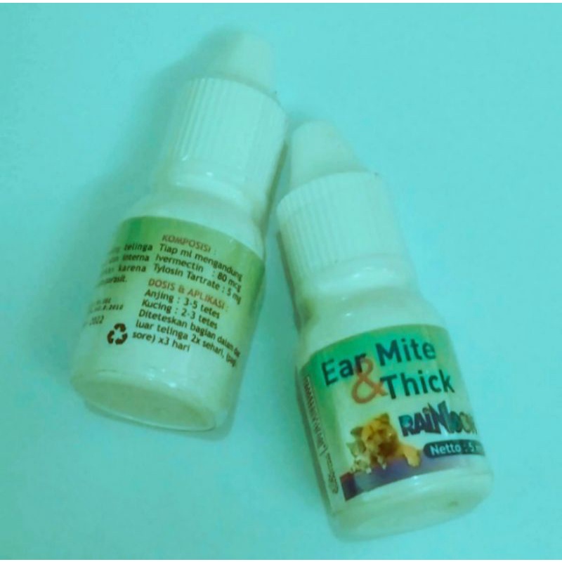 OBAT TETES KUTU TELINGA EAR MITE 5ml KUCING ANJING RAINBOW EAR MITE