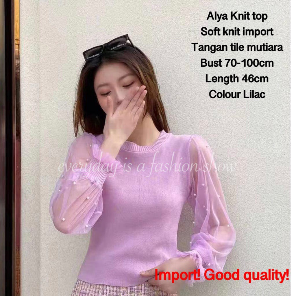 B12 Alya knit top import  Import