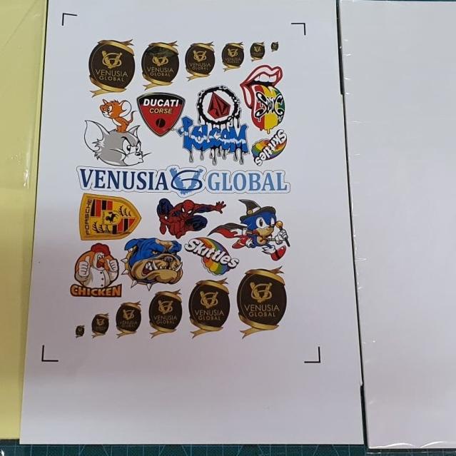 

❅ Bahan Sticker Kertas Chrome Glossy A4 per pack 20 Lembar ➮