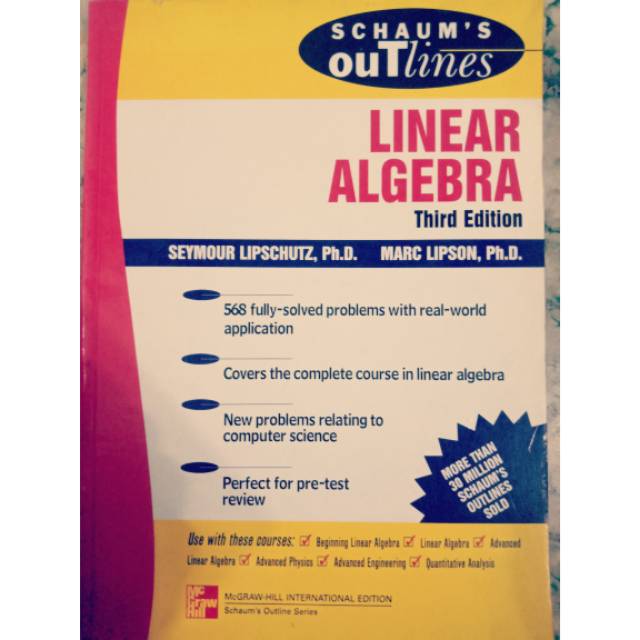 BUKU BACAAN LINEAR ALGEBRA THIRD EDITION