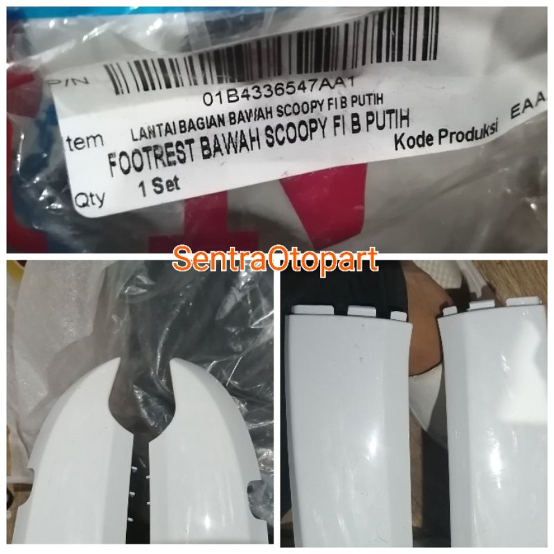Bordes bawah kanan kiri scoopy fi injeksi old lama white putih win