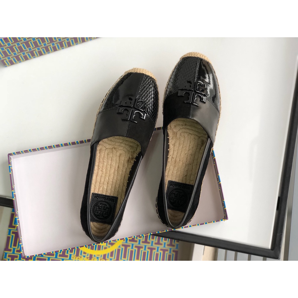[Instant/Same Day]STB19-09   stb39     Original TB leather material lady's casual shoes flat shoes fisherman shoes   xie