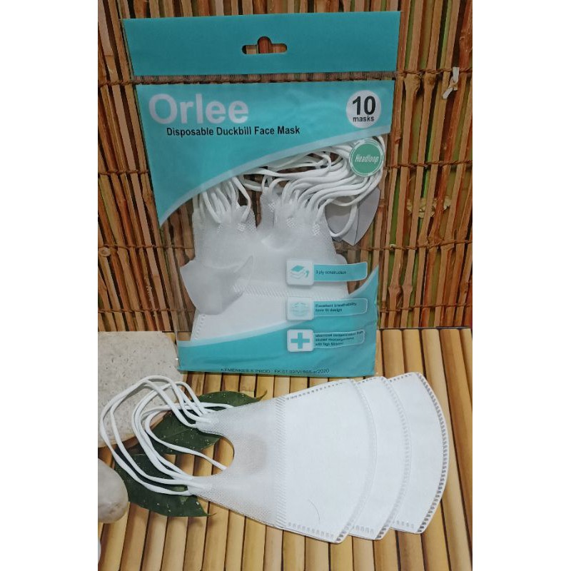 Orlee Masker duckbill 3 ply headloop isi 10pcs