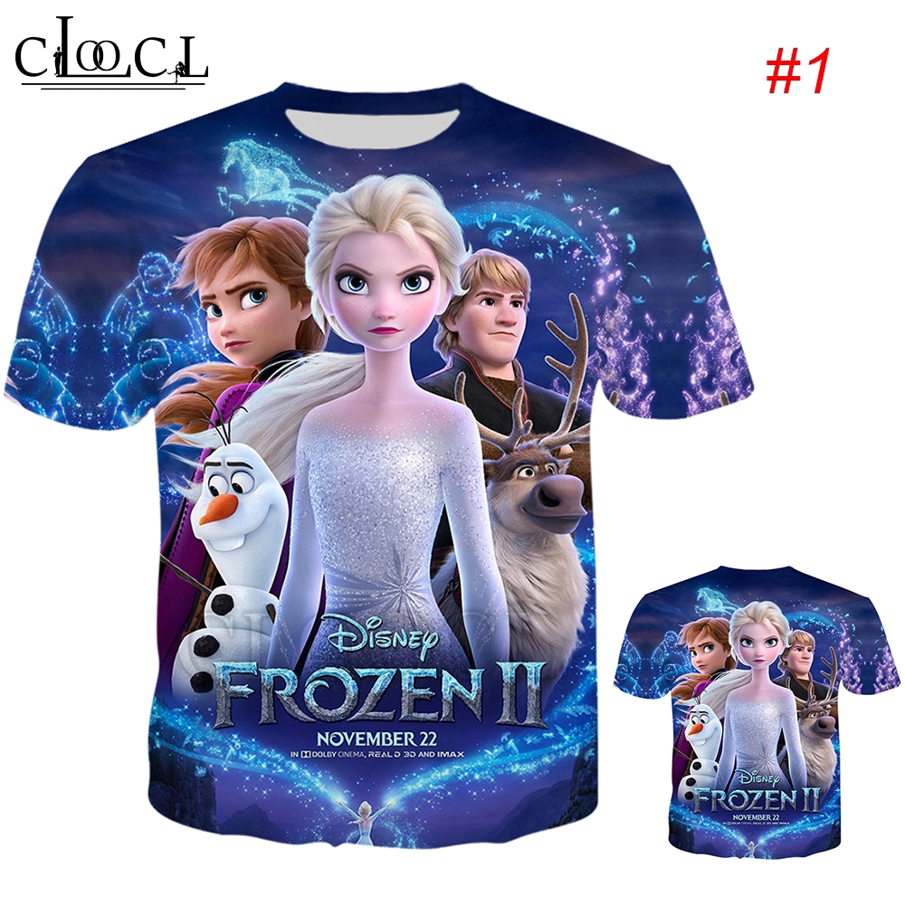 Kaos Tshirt Lengan Pendek Dengan Gambar Kartun Frozen 3d Untuk Pria Shopee Indonesia