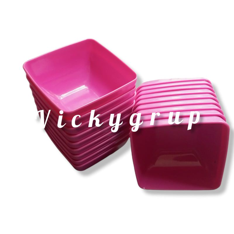 MANGKOK SEMI MELAMIN PINK SUDAH FOODGRADE TERBARU TERLARIS