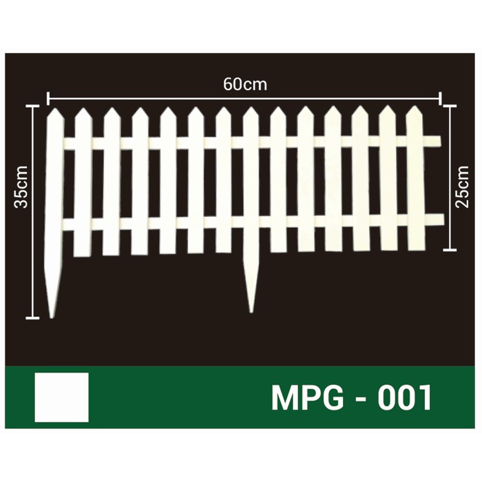Pagar Mini - Putih-MPG001