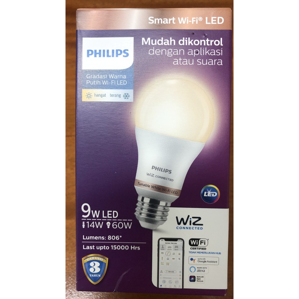 Jual Philips Wifi WiFi LED 9W Tunable White (Putih)